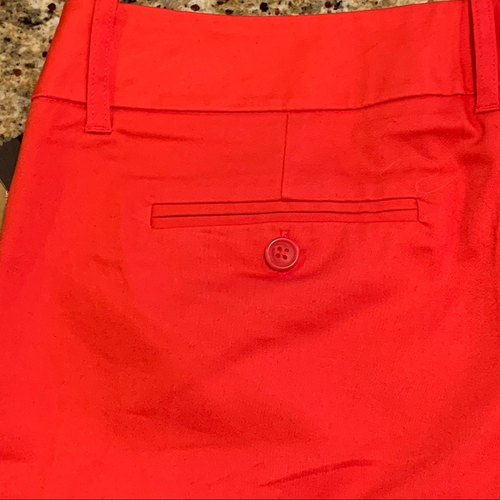 NWT Mossimo Red‎ Stretch Bermuda Walking Shorts 6 - Picture 12 of 14